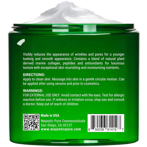 MAJESTIC PURE Tea Tree Oil Moisturizing Cream - Body, Foot & Face Moisturizer with Ceramides, 16 oz