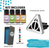 Wild Essentials Potter Hallows Essential Oil Car Vent Diffuser Kit with Lavender, Lemongrass, Peppermint, Orange Oils