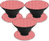 MightySkins Skin for PopSockets (3 Pack) - Red Houndstooth | Unique Vinyl Decal Wrap Cover, Easy to Apply | Made in The
