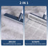 BOOMJOY Floor Scrub Brush with 57" Long Handle, 12" Wide Brush Head for Cleaning Bathroom, Kitchen, Tile
