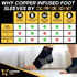 CopperJoint Foot Sleeve, Elastic Ankle Compression Socks for Women & Men, Copper Infused Support for Running