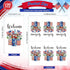 Yisong 100 4th 4th 3 Pieces of July Napkins Independence Day Paper Guest Towels Disposable Memorial Day Hand Towels