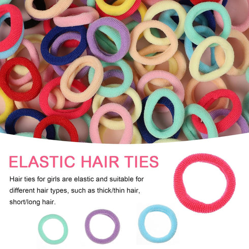 150 Pack Baby Hair Ties for Toddlers - Soft No Damage Seamless Elastic Ponytail Holders Hair Accessories Gift