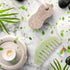 Janedream Jade Stone Gua Sha Comb - Traditional Massage Tools for Scalp and Facial Therapy