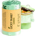 Lucky Family Green Compost Bags - 1.3 to 1.6 Gallon Kitchen Countertop Bin, 100% Compostable Trash Bags
