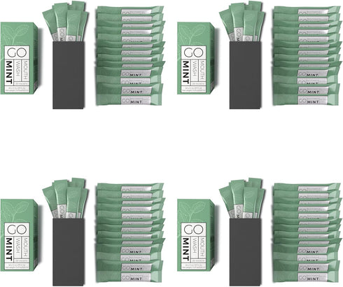 GO Travel Size Mint Mouthwash Packets - TSA Compliant for Fresh Breath On-The-Go