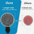 SUBEKYU Cast Iron Scrubber with Silicone Handle - Stainless Steel Chainmail Cleaner for Cast Iron Pans, Black
