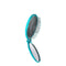 Wet Brush Pop Go Detangler, Blue Teal - Foldable Travel Brush, Ultrasoft IntelliFlex Bristles, Built-In Mirror Handle,