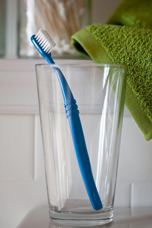 Preserve Eco Friendly Adult Toothbrushes - Made in The USA from Recycled Plastic, 6 Pack, Colors Vary