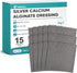 ZMZPA Ag Silver Calcium Alginate Wound Dressing 4" x 4", Non Stick Pads