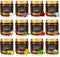Scented Candle Set 12 Pack, Candle for Home Scented, Odor Eliminating, Stress