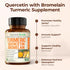 Immune 60 500mg Quercetin with Bromelain Turmeric Curcumin Supplement Allergy Relief, & Joint Support Organic Turmeric