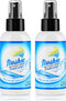 Flushie Pre-Toilet Spray for Poop - Travel Size Toiletries Bathroom Deodorizer, 4oz (Linen, 2 Pack)