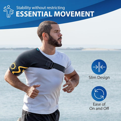 ORTONYX Shoulder Stability Brace Compression Sleeve for Rotator Cuff Support