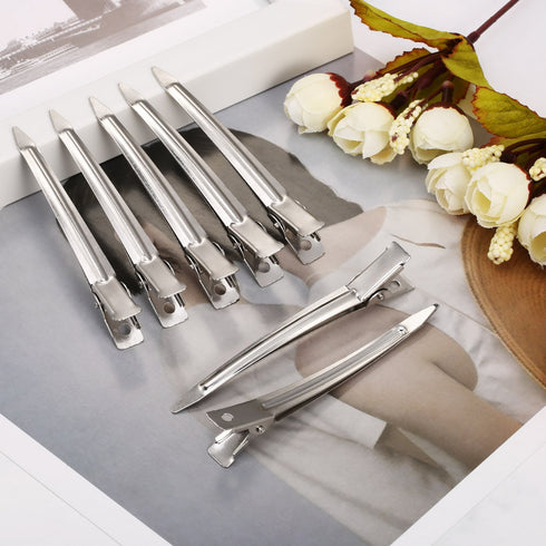 Hicarer 3.5 inches Metal Curl Clips, Duck Bill Sectioning Clips, Alligator Hair Clips (24 Pieces)
