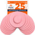 Fixi? Adhesive Patches - 25 Pack, Waterproof Covers for Libre 1, 2, 3 & Plus, G7 & Stelo (Pink)
