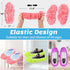 IUM 10 5-Pairs Pcs Microfiber Mop Slippers Shoes Reusable Dust Mops for Women Washable, Mop Slippers Shoes for Floor