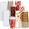 WILLBOND 60 Pcs Hot Chocolate Coffee Cups Christmas Party Favor Gift Disposable