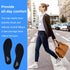 Memory Foam Insoles for Women, Replacement Shoe Inserts for Work Boot, Running Shoes, Black US 6.5