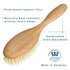 Redecker Tampico Fiber Hairbrush with Oiled Beechwood Handle, 8 Inches
