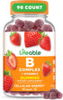 Lifeable Vitamin B Complex Gummies for Adults | Vegan B Complex Vitamins for Women, Men | Great Tasting | 90 Gummies