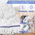 Commercial Heavy Duty Cotton Mop, Looped-End String Wet Mop for Floor Cleaning with Long Handle
