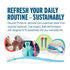 Package, 6 Pack Preserve Eco Friendly Adult Toothbrushes, Made in The USA from Recycled Plastic, Lightweight Soft