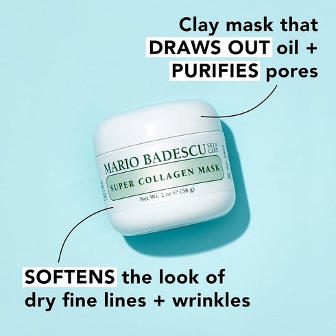 Mario Badescu Clay Face Mask Skin Care for Men and Women, Pore Minimizer Facial Mask with Nutrient-Rich Ingredients