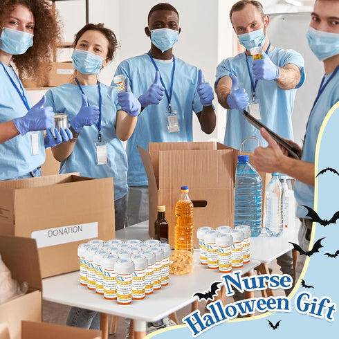 RimCereal 50 Set 50 50 Serve(8 Nursing Graduation Party Supplies Empty Pill Bottles with Caps Plastic Medicine