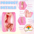 4 Pcs Preppy Patch Makeup Bag - Cute Chenille Letter Pouch, Cosmetic Cases, Toiletry Bag with Zipper for Travel