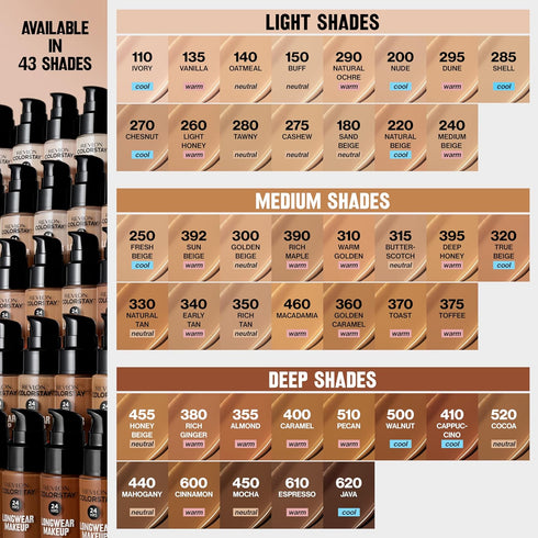 Revlon Liquid Foundation - ColorStay Face Makeup for Combination & Oily Skin, SPF 15, 370 Toast