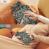 YNNALE 2Liter Retro Sage Green Red Floral Hot Water Bottle with Cover, Soft Velvet Winter Warm Water Bag for Neck