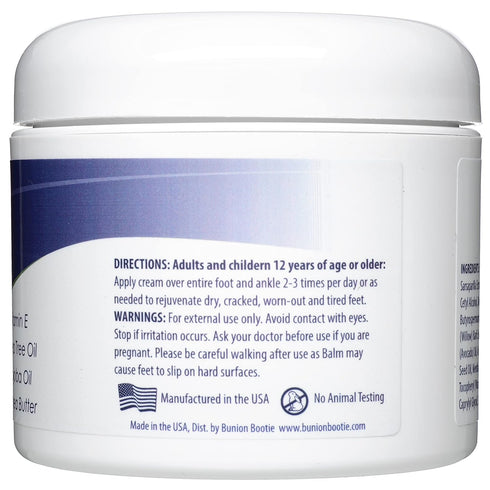Soothing Bunion Balm Cream for Dry Cracked Feet, Hallux Valgus Care & Moisturizer for Massaging (Step 2 of 2-Step)