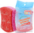 Meat Red Dishwashing Sponges, Multifunctional Absorbent Cleaning Cellulose Scrub and Scouring Pad for Home