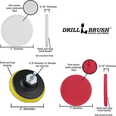 Heavy Duty Nylon Bristle Brush with All Purpose Cleaner Paste, Lemon Lime Scented - Ideal for Deck, Patio, Home Siding,