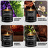 HOFOGOTOWIN Set 4 Pack Men's Scented Candles Gift - Soy Wax Aromatherapy Candles for Home - Luxury Masculine Scents: