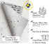 Long Gray 7 Pack Reusable Swedish Dishcloth, for Kitchen and Household Use, Super Absorbency, Made in Sweden, Cellulose Sponge Dish Cloths for Washing dishes, Paper Towel Replacement by SIMPLYCASA