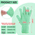 1 Pair Microfiber Dusting Gloves, Reusable Washable Cleaning Mittens for House Cleaning and Small Corners (Green)
