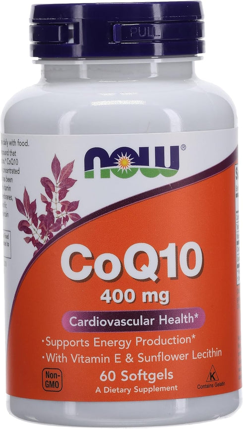 NOW Foods Co Enzyme Q10 400 mg, 60 Softgels