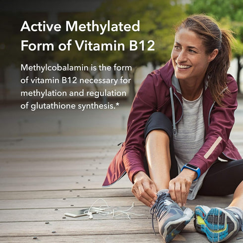 Allergy Research Group B12 Methylcobalamin Supplement, Vitamin B12 and Folate, 400mcg Folic Acid, Vegetarian Lozenges,
