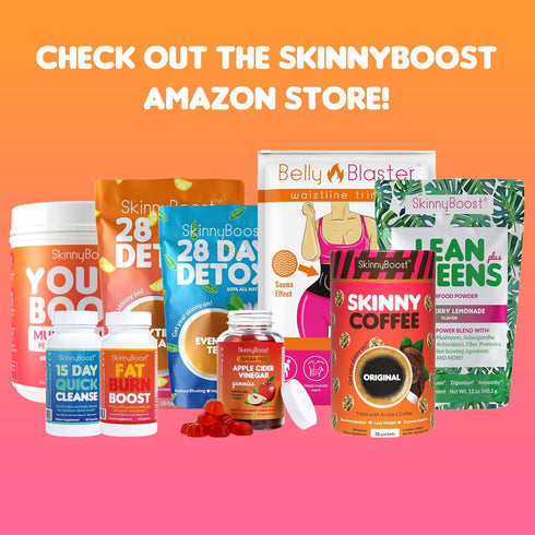 Kit-2 Pack-2 2 (28 2 (14 Skinny Boost Tea Plus Free Fruit Slice Tumbler- Daytime Teas Bags/Pouch) Evening Detox Teas