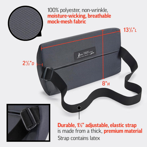 Slimline OPTP The Original McKenzie Lumbar Support USA-Made Lower Back Support for Office Chair, Car Back Support