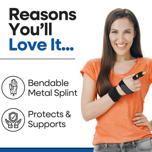 Trigger Finger Splint Brace for Middle Finger | Mallet Trigger Finger Straightener for Broken, Fractured, Arthritis,