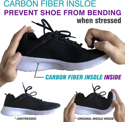 Insole,1 28.5cm(Men 12/Women 13) Carbon Fiber Shoe Arthritic Insert,Very Rigid piece Size