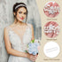 Wedding Headband with Pearls and Crystals, Rhinestone Tiara Headpiece Bridal Hair Accessories for Women (Silver)