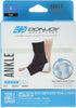 DonJoy DA161AV03-BLK-S Ankle Sleeve with Figure 8 Strap for Sprain, Strain, Lateral Support, Open Heel, Black, Small fits 7.75", 8.5"