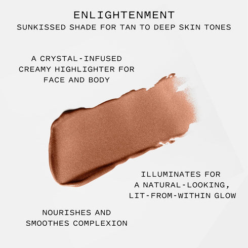Keys Soulcare Gleam On Highlighting Balm with Sunflower Seed Oil, Nourishes & Smooths Skin for a Dewy Radiant Glow, Vegan, Cruelty-Free, 0.14 Fl Oz
