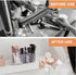 KNC 3 Compartment Acrylic Cosmetic Brushes Storage, Makeup Brush Holder Organizer for Bathroom Vanity and More