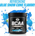 PMD Sports BCAA Charged Amino Acid Drink Mix for Performance, Recovery, Endurance - Blue Snow Cone