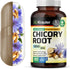 BIO KRAUTER Chicory Fiber Supplement - 1200 mg Strength, 250 Count, Chicory Root Powder, Vegan Inulin Capsules